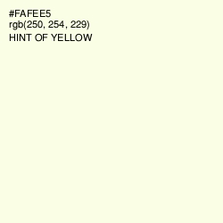 #FAFEE5 - Hint of Yellow Color Image